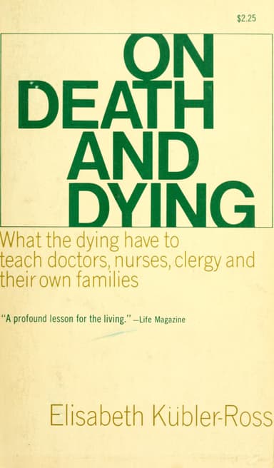 On death and dying cover