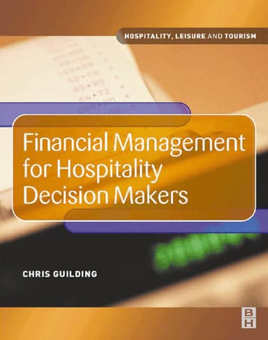 Financial management for hospitality decision makers cover