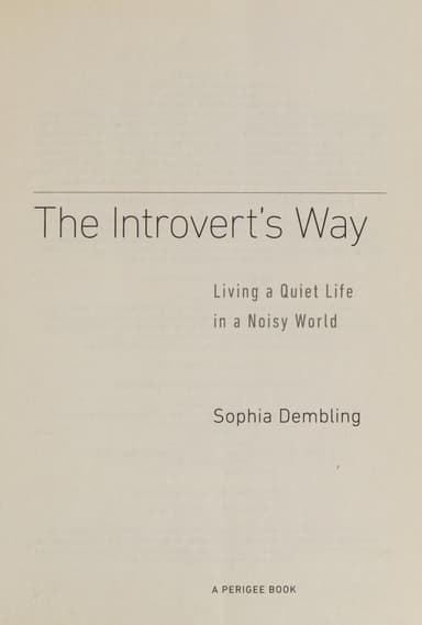The introvert's way cover