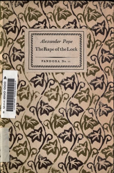 The Rape of the Lock cover