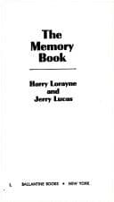 The memory book cover