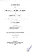 Institutes of the Christian Religion cover
