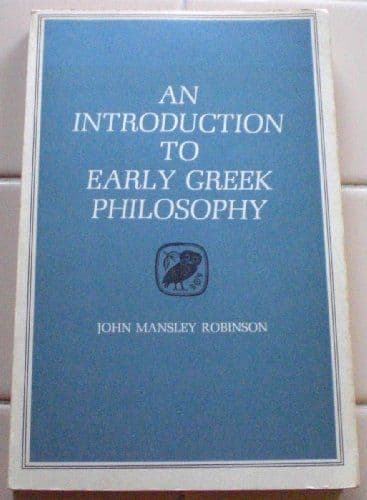 An introduction to early Greek philosophy cover