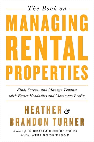 The book on managing rental properties cover
