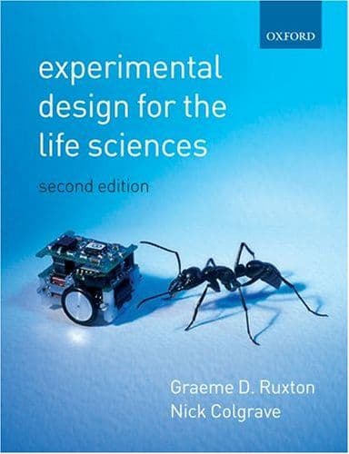 Experimental design for the life sciences cover