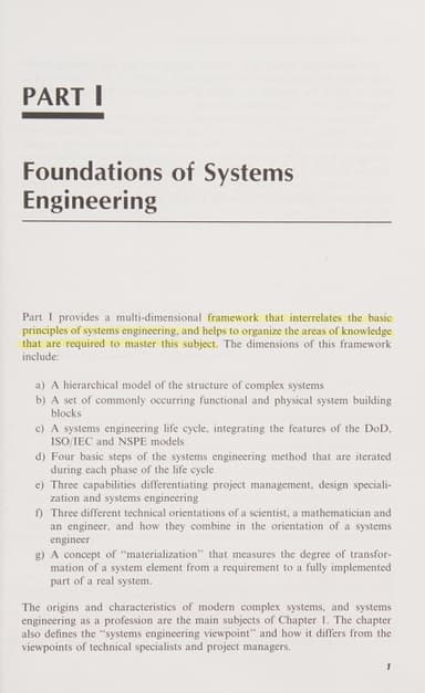 Systems engineering principles and practice cover