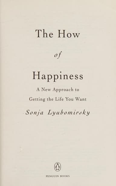The how of happiness cover