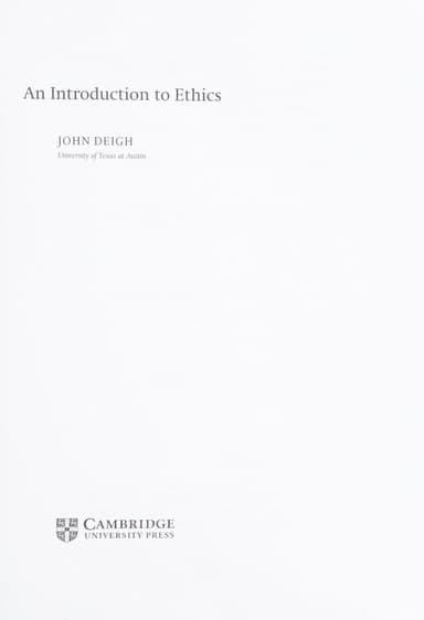 An introduction to ethics cover