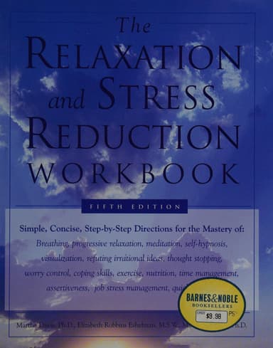 The relaxation and stress reduction workbook cover