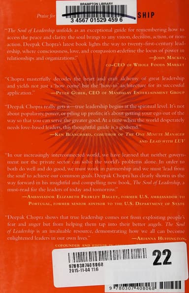 The soul of leadership cover