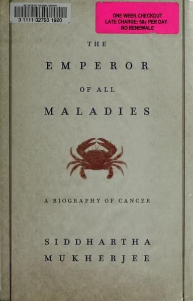The Emperor of All Maladies cover