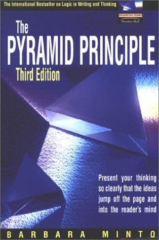 The pyramid principle cover