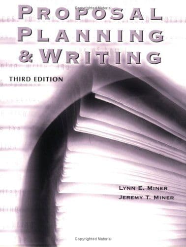 Proposal planning and writing cover