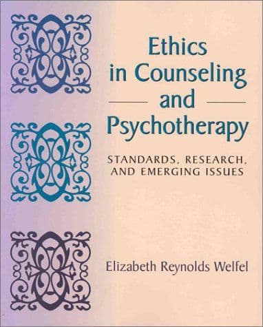 Ethics in counseling and psychotherapy cover