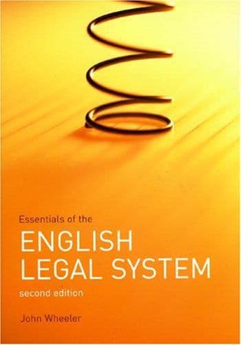 The English legal system cover