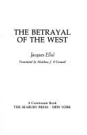 The betrayal of the West cover