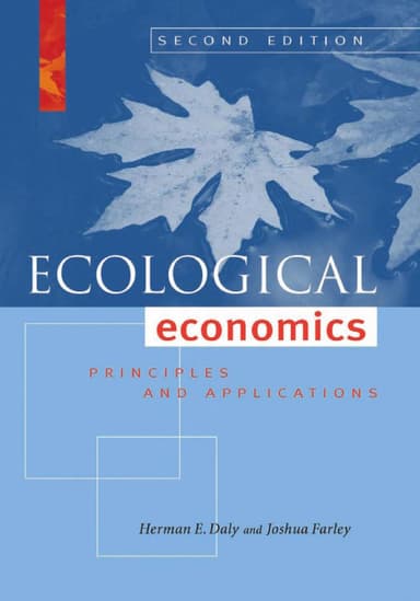 Ecological economics cover
