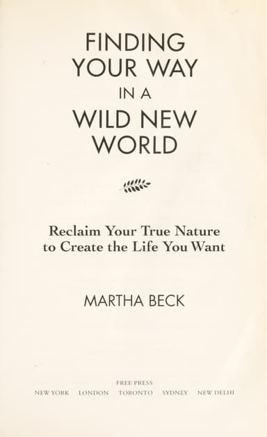 Finding your way in a wild new world cover