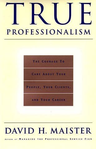 TRUE PROFESSIONALISM cover