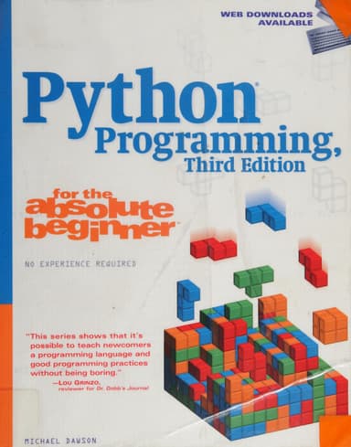 Python Programming for the Absolute Beginner cover