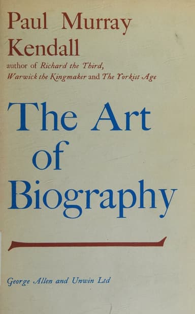 The art of biography cover