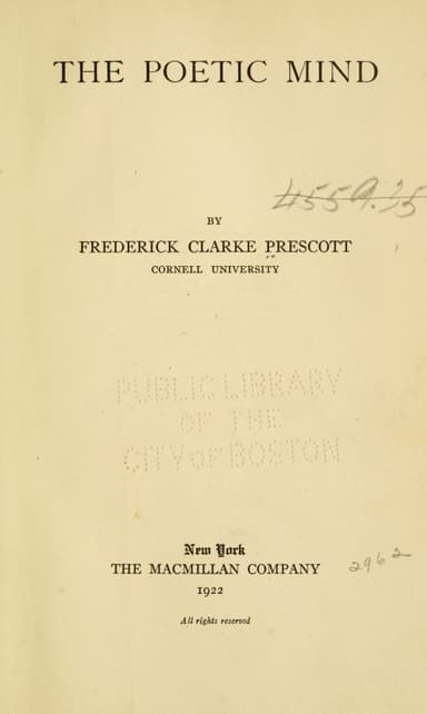 The poetic mind cover