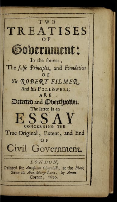 Two Treatises on Government cover