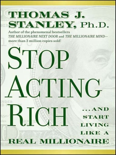 Stop acting rich cover