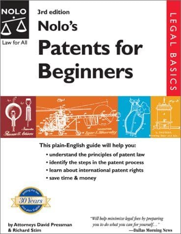 Nolo's patents for beginners cover