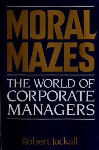 Moral mazes cover