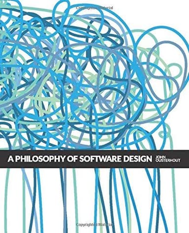 A Philosophy of Software Design cover