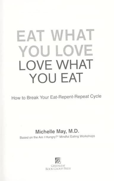 Eat what you love cover