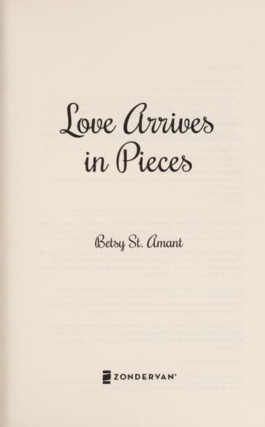 Love arrives in pieces cover