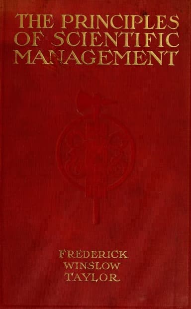 The Principles of Scientific Management cover