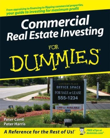 Commercial real estate investing for dummies cover