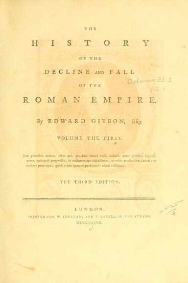 History of the Decline and Fall of the Roman Empire Complete and Unabridged cover