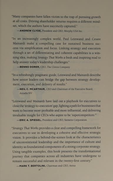 Strategy that works cover