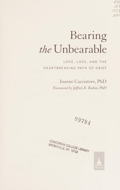 Bearing the unbearable cover