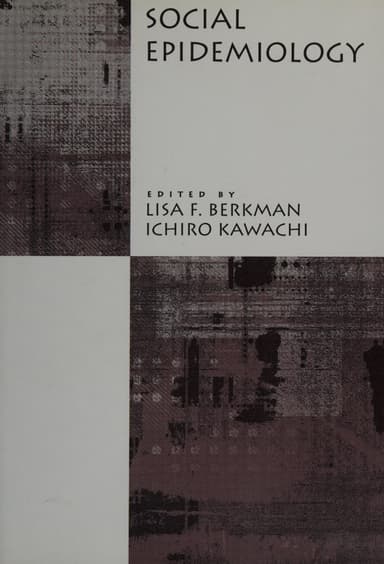 Social epidemiology cover