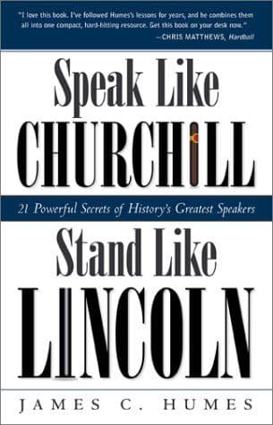 Speak like Churchill, stand like Lincoln cover