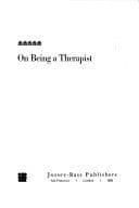 On being a therapist cover