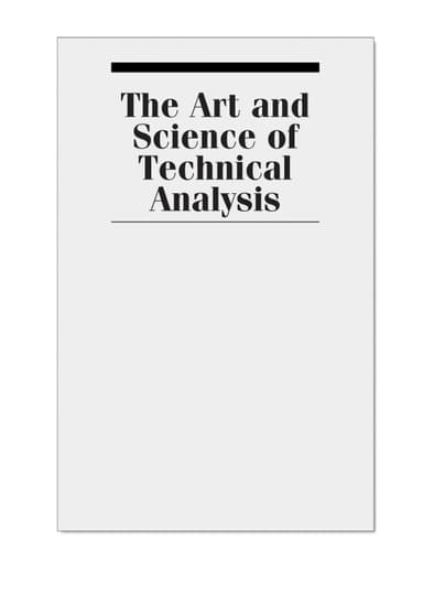 The art and science of technical analysis cover