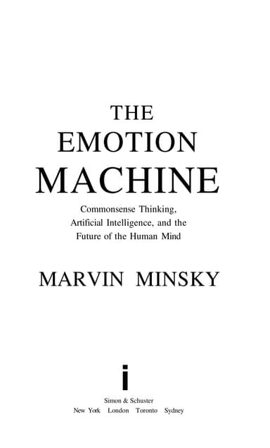 The emotion machine cover