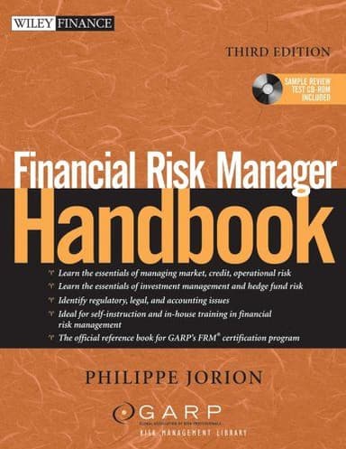 Financial risk manager handbook cover
