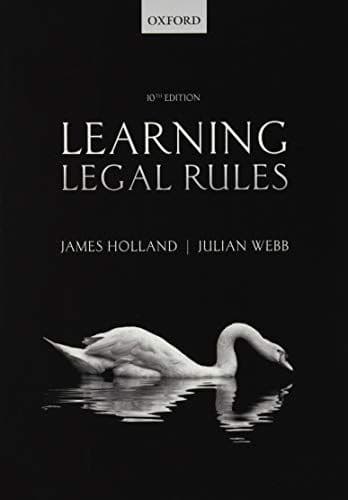 Learning Legal Rules cover