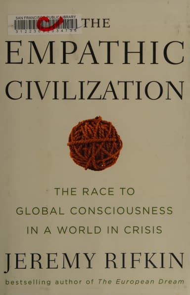 The empathic civilization cover