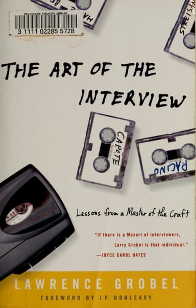 The art of the interview cover