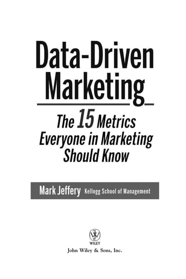 Data-driven marketing cover