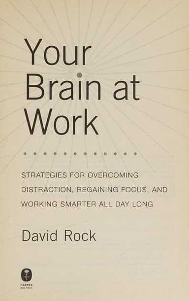Your brain at work cover