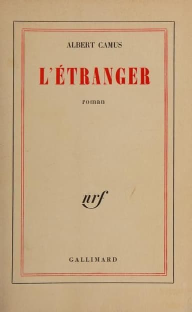 L’étranger cover
